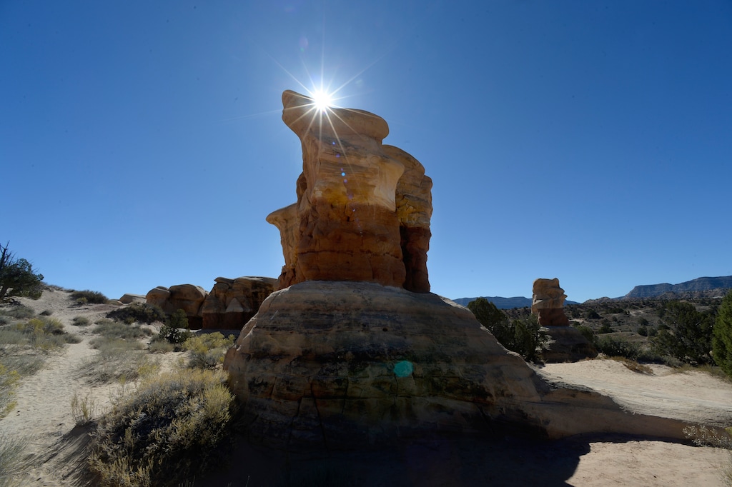 (Scott Sommerdorf   |  The Salt Lake Tribune)   The Devil's Garden area inside the Grand Staircase - Escalante Natl. Monument, Monday, October 16, 2017. 
