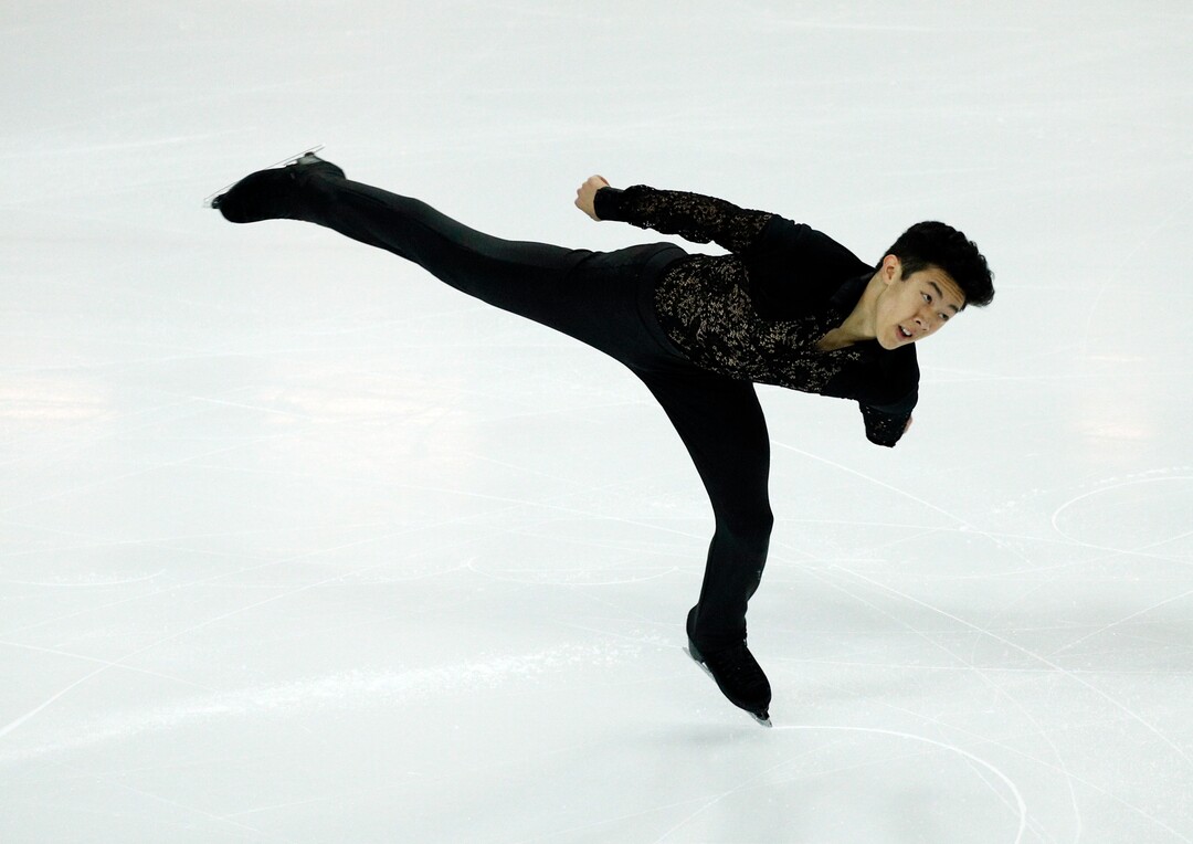 Nathan Chen of the U.S competes in the Men Short Program during ISU Grand Prix of Figure Skating Final in Marseille, southern France, Thursday, Dec. 8, 2016. (AP Photo/Christophe Ena)