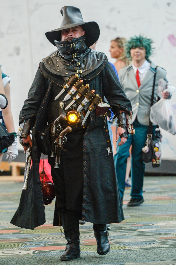 Leah Hogsten  |  The Salt Lake Tribune  Cosplayers roam the aisles atÊFanX Salt Lake Comic Convention, Saturday, April 20, 2019. 