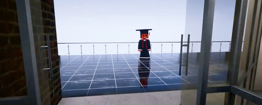 (Screenshot) This screenshot is of a scene from the University of Utah's video game graduation for the Entertainment Arts & Engineering program.