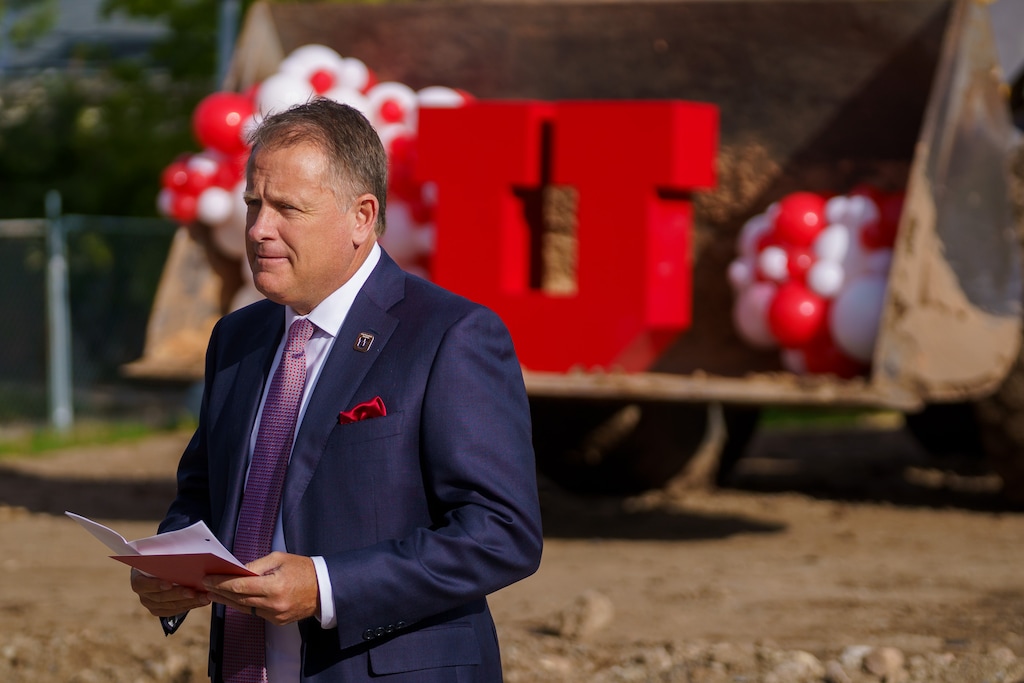 (Trent Nelson | The Salt Lake Tribune) University of Utah President Taylor Randall pictured on Friday, May 13, 2022.