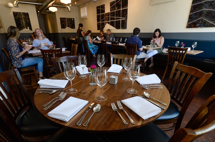 (Francisco Kjolseth  |  The Salt Lake Tribune)  Oquirrh, a new fine-dining restaurant in downtown Salt Lake City at 368 E. 100 South begins their dining service recently.