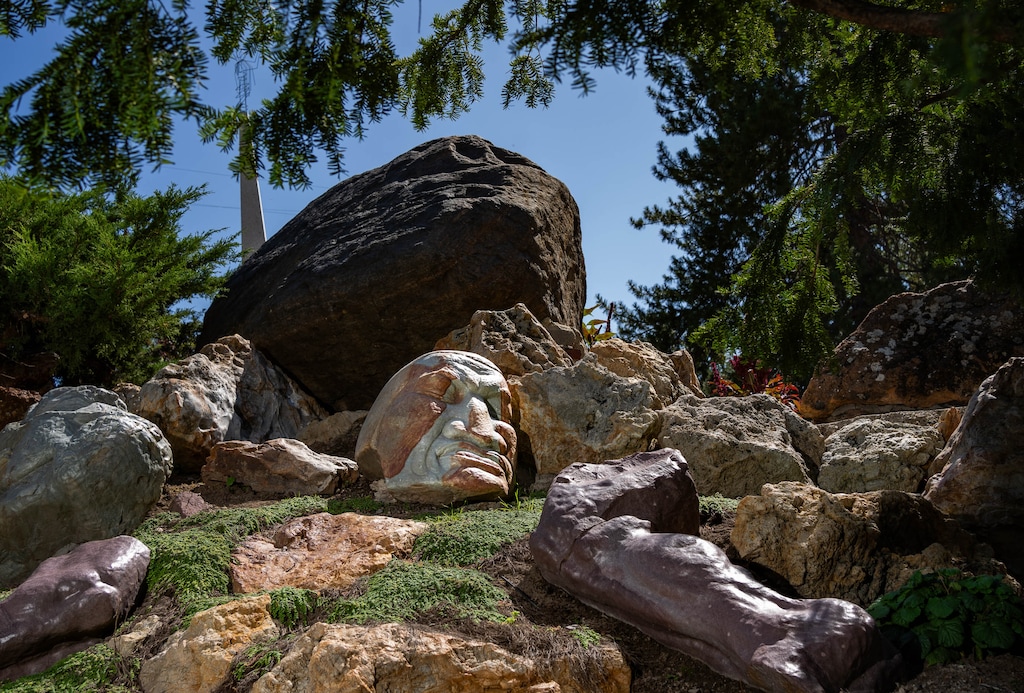 (Francisco Kjolseth | The Salt Lake Tribune) Gilgal Sculpture Garden in Salt Lake City on Thursday, Sept. 18, 2025. Created by Thomas Battersby Child Jr., this unique pocket garden is celebrating its 25th anniversary as a city park.
