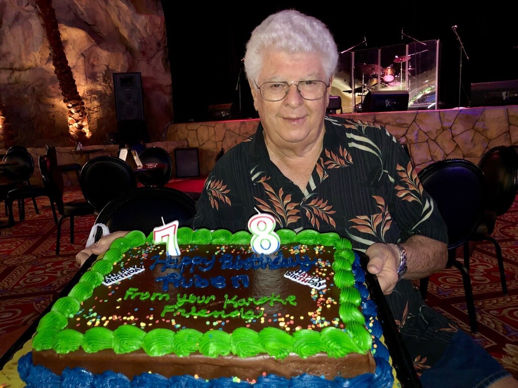 (Photo courtesy of Angie Schroader) Ruben R. Gallegos, a former Salt Lake City firefighter and karaoke singer, died Oct. 6, 2020, after being diagnosed with COVID-19. He was 79.
