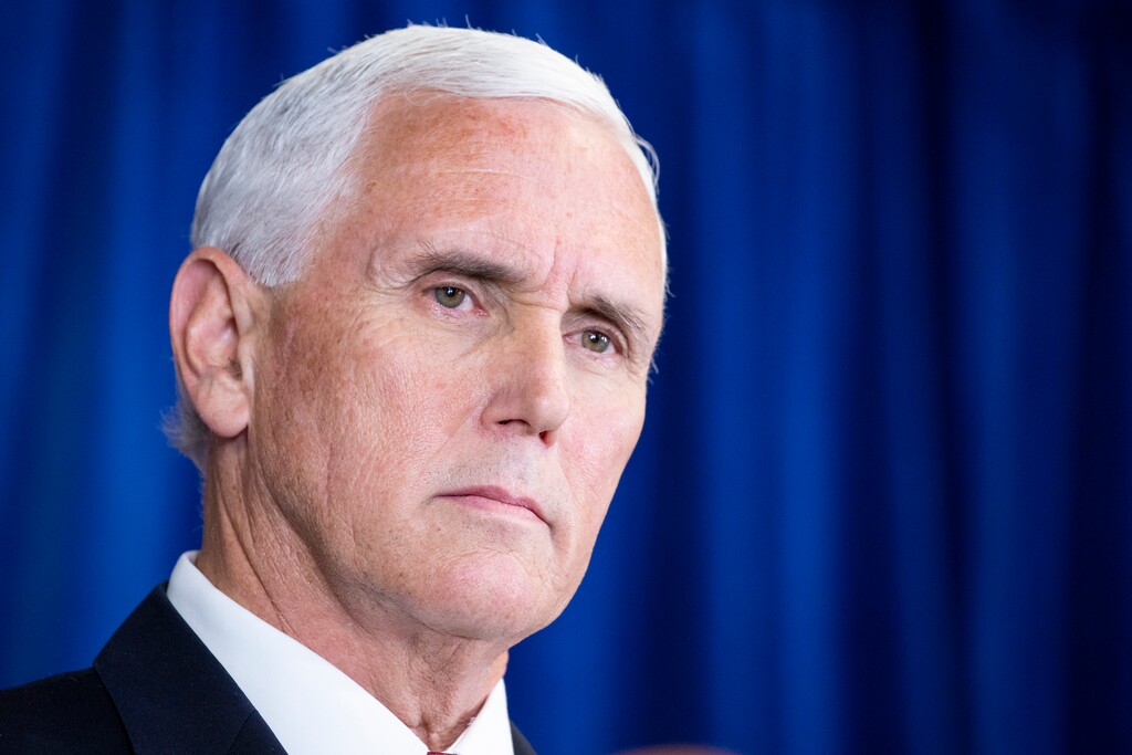(Samuel Corum | The New York Times)
Vice President Mike Pence speaks during a coronavirus task force briefing in Rockville, Md., June 30, 2020. "Pence is very, very conservative on social issues — or at least as conservative as it's possible to be when your running mate is a well-known former womanizer who conducted his adulterous affair with one future wife on the front pages of the New York tabloids," writes New York Times columnist Gail Collins.