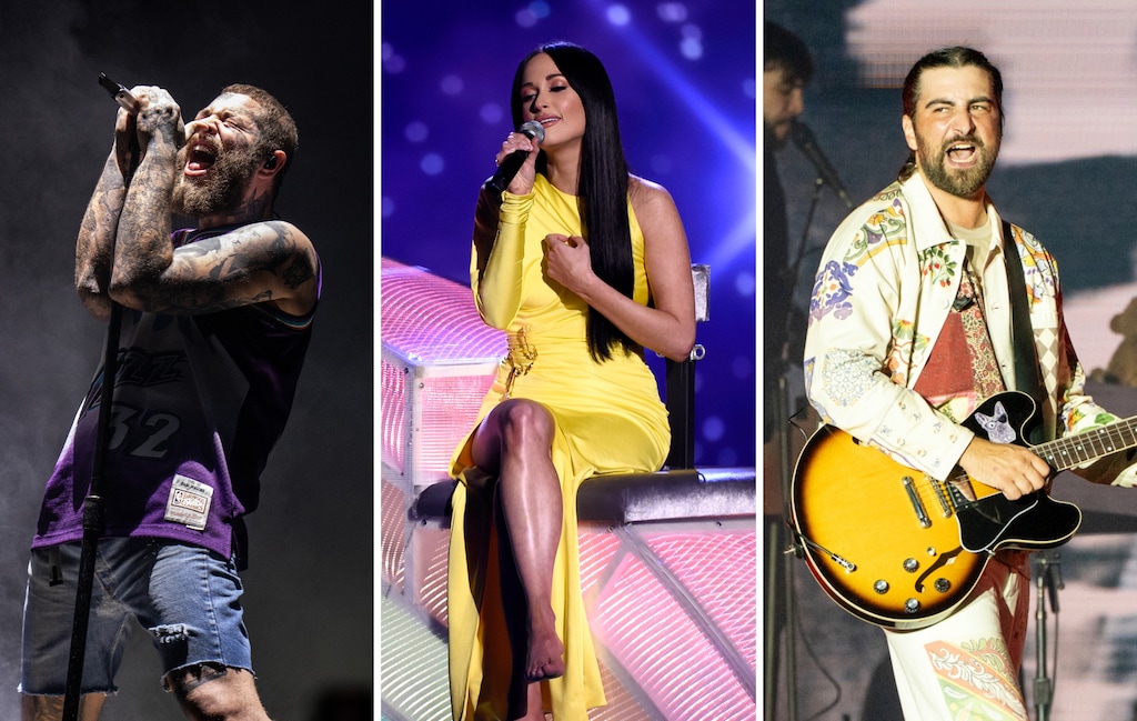(The Salt Lake Tribune; Invision/AP) From left: Post Malone, Kacey Musgraves and Noah Kahan.