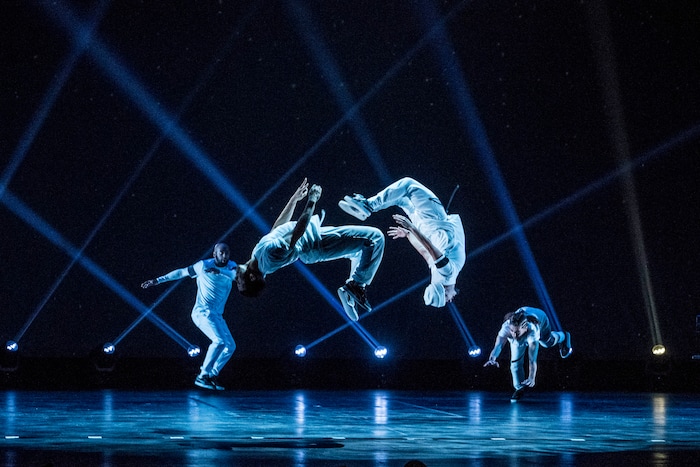 (Photo courtesy of Tim Norris) The Hip Hop Nutcracker, shown being performed at Dolby Theatre in Los Angeles on Nov, 17, 2017, combines Tchaikovsky’s music and Hoffmann’s story with a breakdancing “B-boy Dream Team,” a DJ, an electric violinist, and an opening set from rapper Kurtis Blow. The show takes place at Eccles Theater in Salt Lake City on Nov. 21, 2019.