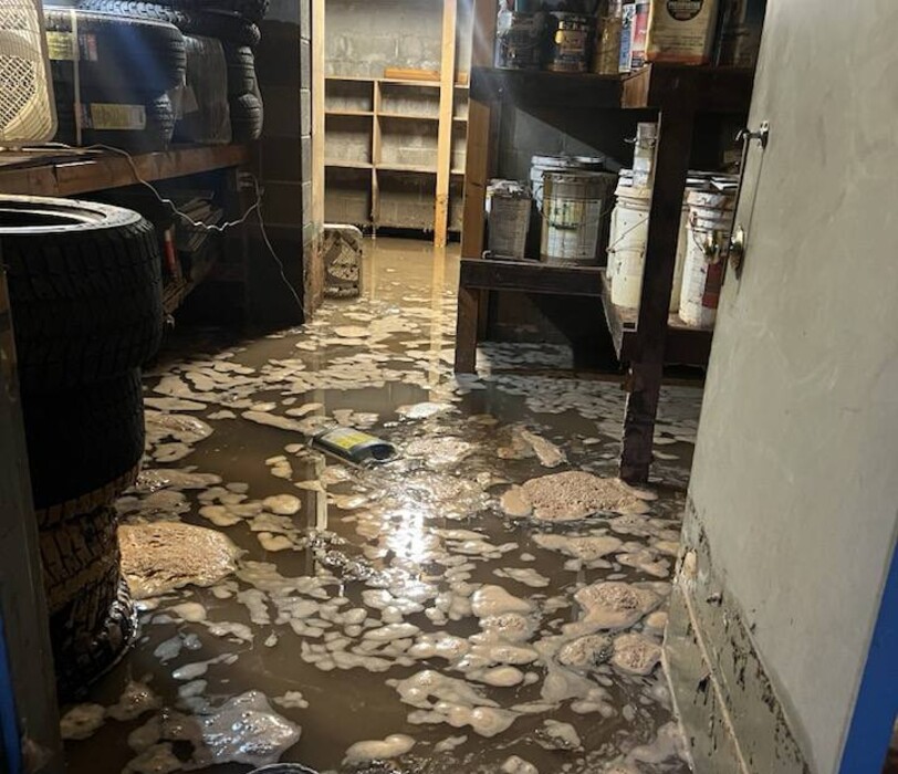 (Marcia Ewell) Two feet of flood got into Marcia Ewell’s home after the two recent floods in Moab.