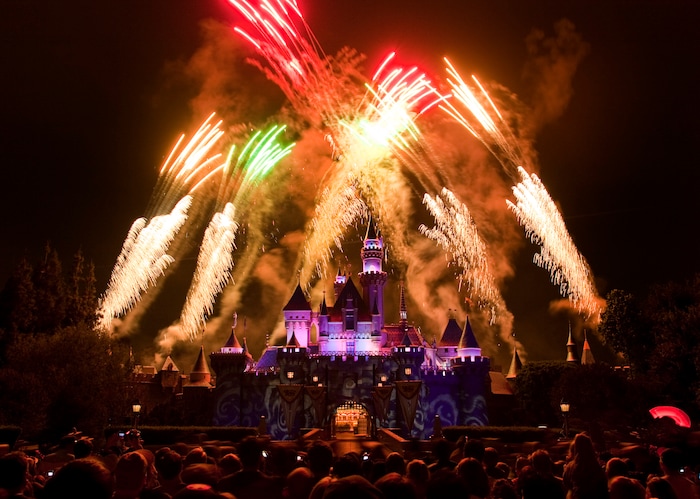 (Photo courtesy Scott Brinegar/Disneyland Resort) No visit to the Disneyland Resort is complete without seeing fireworks bursting high above Sleeping Beauty Castle.