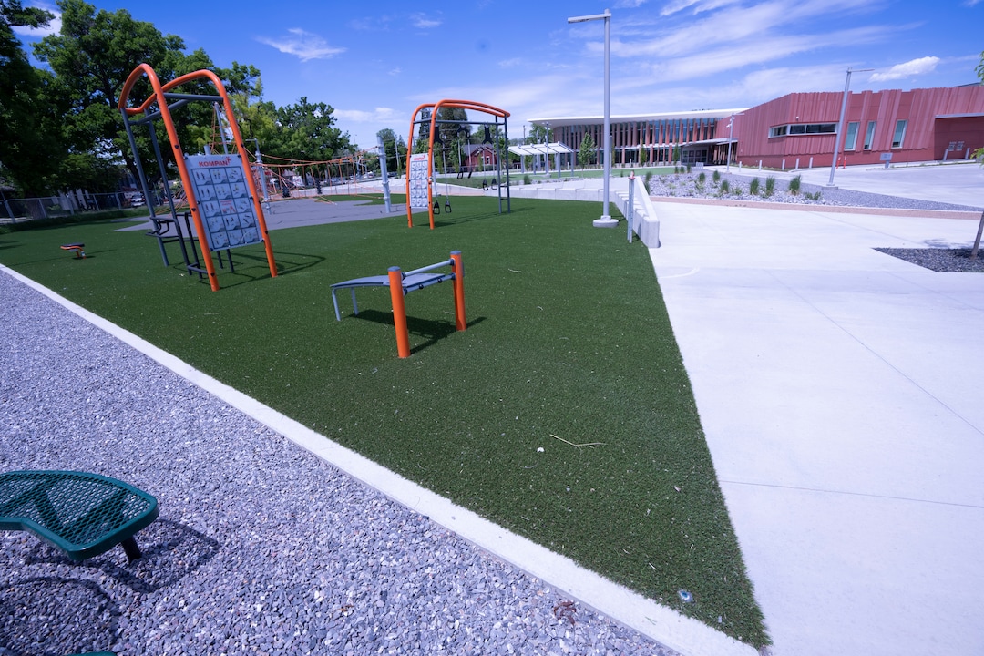 (Rick Egan | The Salt Lake Tribune)  The Grand Opening for the new Granite Library on 3300 South, is scheduled to for July. Thursday, June 2, 2022.