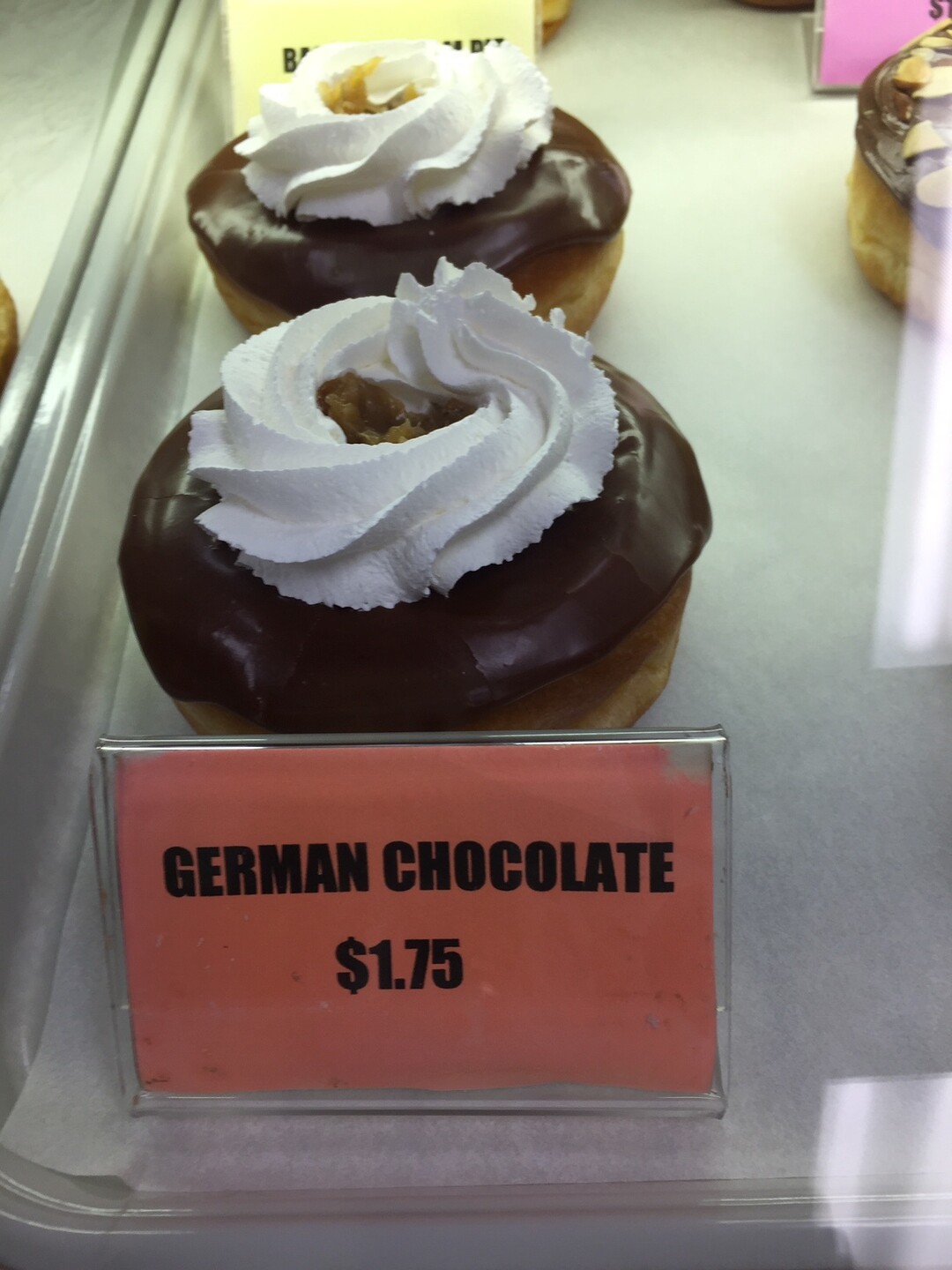 (The Salt Lake Tribune | Kathy Stephenson) The German Chocolate doughnut at Donut Boy in West Valley City.