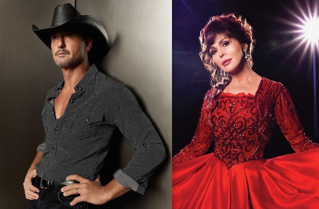 (America's Freedom Festival) Country superstar Tim McGraw, left, and singer and talk-show host Marie Osmond will be the main attractions at the 2022 edition of Stadium of Fire, scheduled for Saturday, July 2, 2022, at LaVell Edwards Stadium on the Brigham Young University campus in Provo.