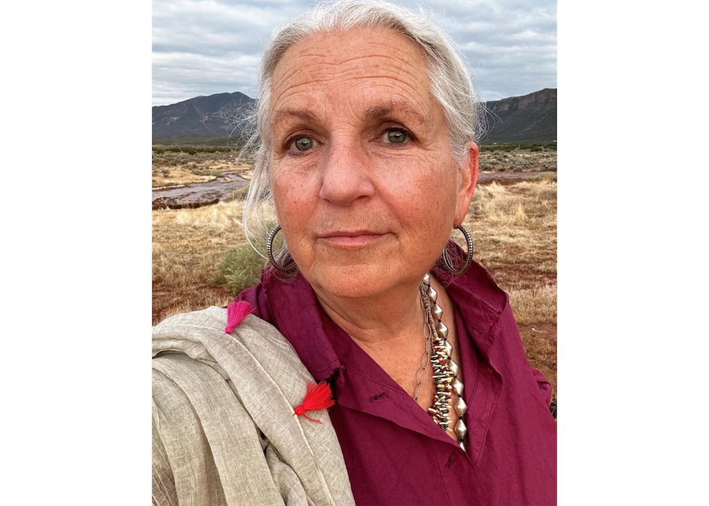 (Terry Tempest Williams) Writer Terry Tempest Williams stands near her home in Castle Valley after a series of flash floods.