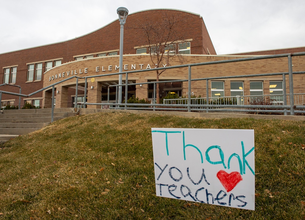 (Rick Egan | The Salt Lake Tribune) Bonneville Elementary School, on Friday, Dec. 11, 2020.