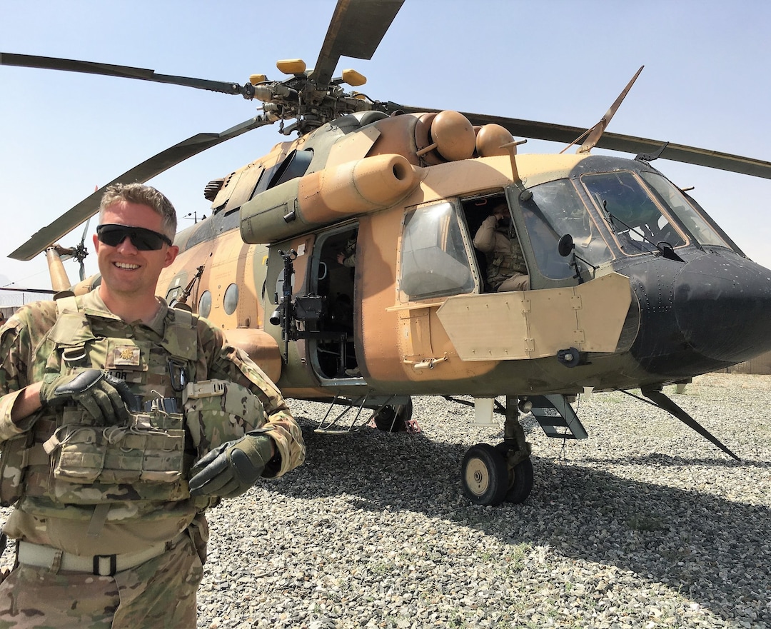(courtesy of the North Ogden Discussion Facebook page) "Here we go! On a Russian-made MI-17 helicopter." Mayor Brent Taylor wrote that to describe this picture he posted in June 2018. He died in an insider attack in Afghanistan in November 2018.