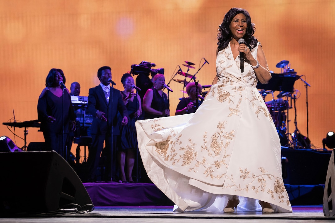 FILE - In this April 19, 2017, file photo, Aretha Franklin performs at the world premiere of "Clive Davis: The Soundtrack of Our Lives" at Radio City Music Hall, during the 2017 Tribeca Film Festival, in New York. Franklin died Thursday, Aug. 16, 2018, at her home in Detroit. She was 76. (Photo by Charles Sykes/Invision/AP, File)