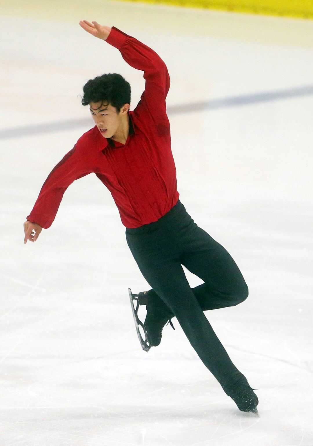 United States' Nathan Chen competes during in the men's short program at the U.S. International Figure Skating Classic in Salt Lake City, Thursday, Sept. 14, 2017. (AP Photo/Rick Bowmer)