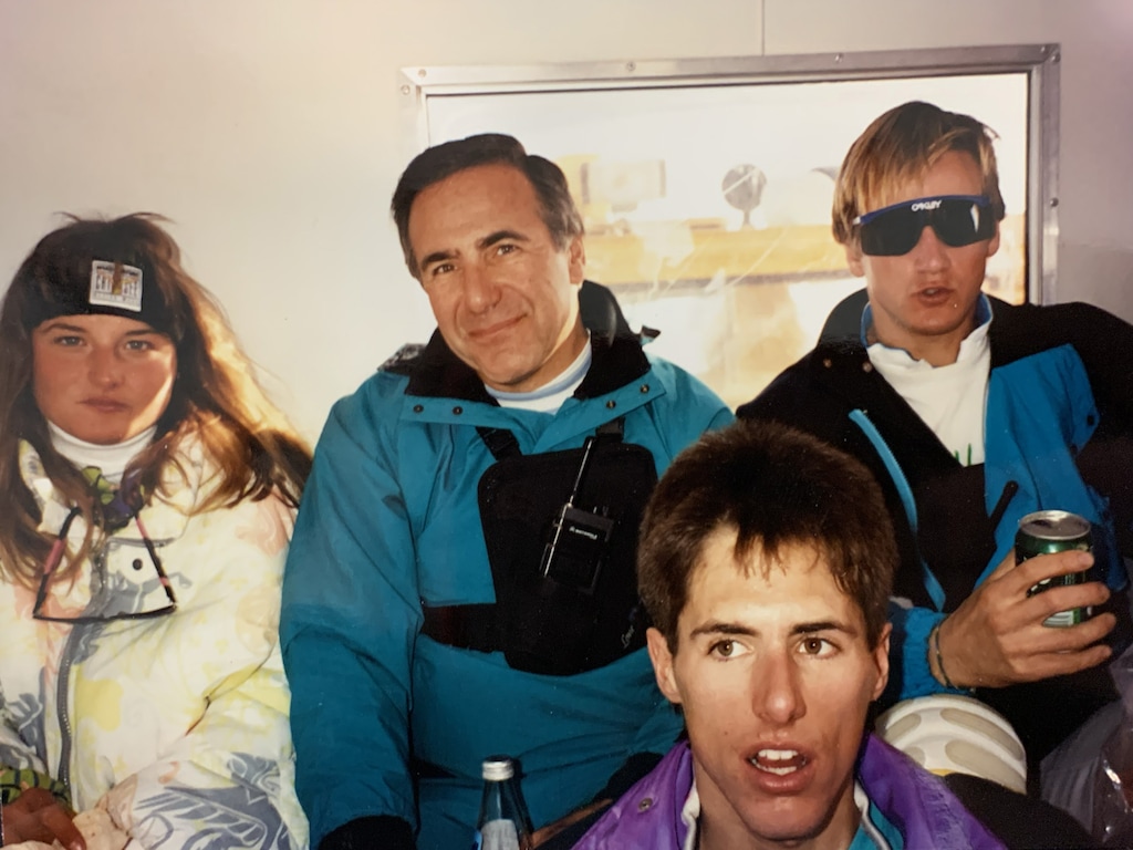 (Photo courtesy of the Alden family)

Snowboard industry pioneer Paul Alden of Orem died on April 9, 2026, at age 89. Here he is (second from left) during his stint at Burton Snowboards from 1984-1990 with Craig Kelly (right), considered the “Godfather of Freeriding,” Eveline Schnorf-Wirth (left), one of the most influential women in snowboarding, and two-time snowboarding world champion Mark Heingartner (front), one of Burton Snowboard’s first riders.