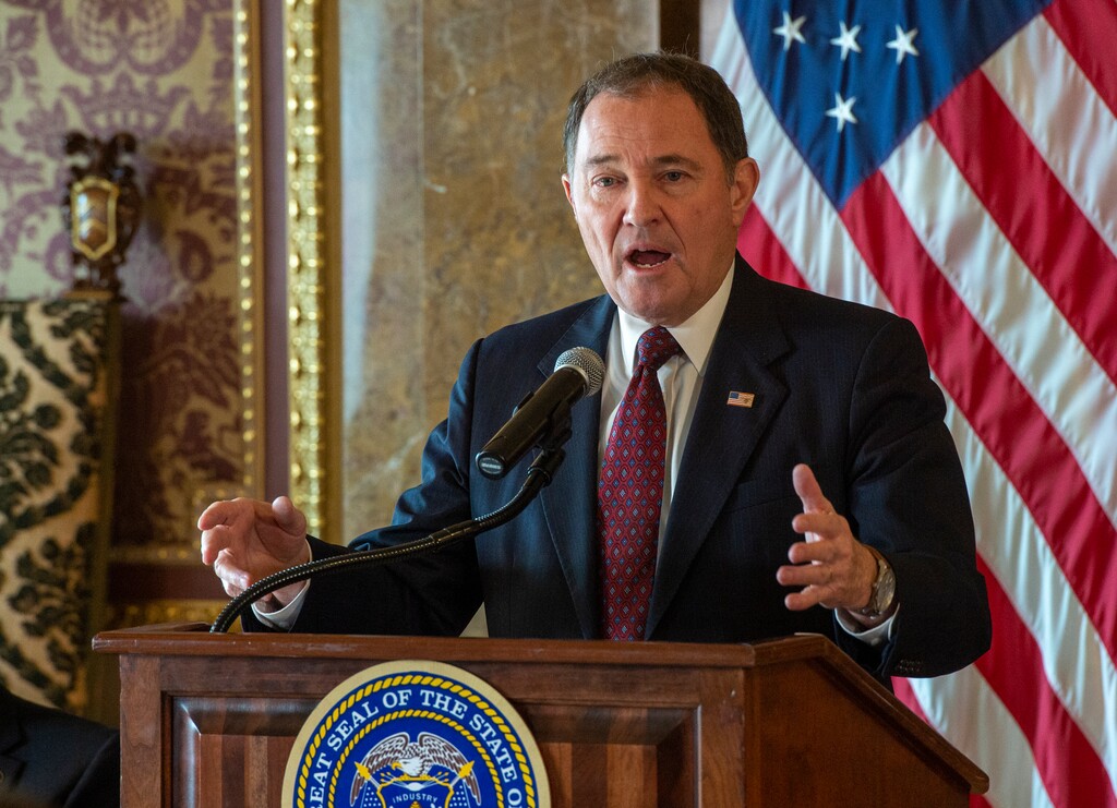 (Rick Egan  |  Tribune file photo)  Gov. Gary Herbert, shown in this photo from Feb. 12, 2020, has appointed his 100th judge.