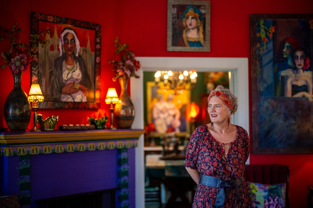 (Trent Nelson  |  The Salt Lake Tribune) Monica Pasqual in Casa Pilar, the home of her late mother, painter Pilar Pobil, in Salt Lake City on Thursday, July 9, 2026.