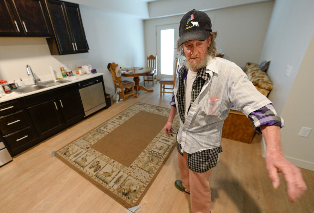(Francisco Kjolseth  |  The Salt Lake Tribune)  Richard Dornik, 74, who used to be homeless in Salt Lake talks about his one bedroom place at Sharon Gardens Apartments in South Salt Lake, where he has lived for the last year and a half. Out of the 58 one bedroom units provided, 45 are for low income people with the 13 remaining at the market rate cost in an effort to help find solutions to the homeless problem. As three homeless resource centers come online to replace the existing downtown community shelter, which is slated for closure in September of 2019, community leaders are encouraging Salt Lake area landlords to making units available to people who have been homeless in an effort to move people into stable housing. 