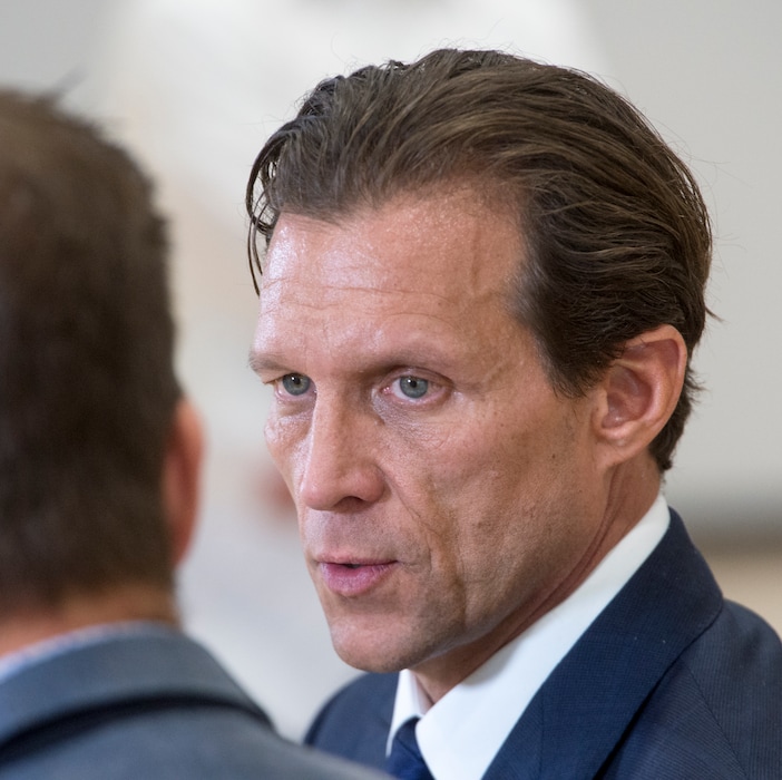 (Rick Egan  |  The Salt Lake Tribune) Utah Jazz head coach Quin Snyder, during the Utah Jazz media day, at the Zions Bank Basketball Center, Monday, September 25, 2017.
