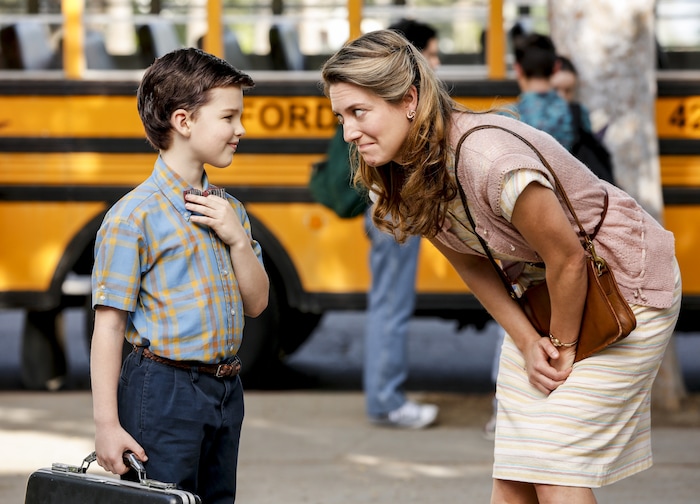 (Photo credit: Robert Voets/CBS) Iain Armitage and Zoe Perry star in “Young Sheldon.”