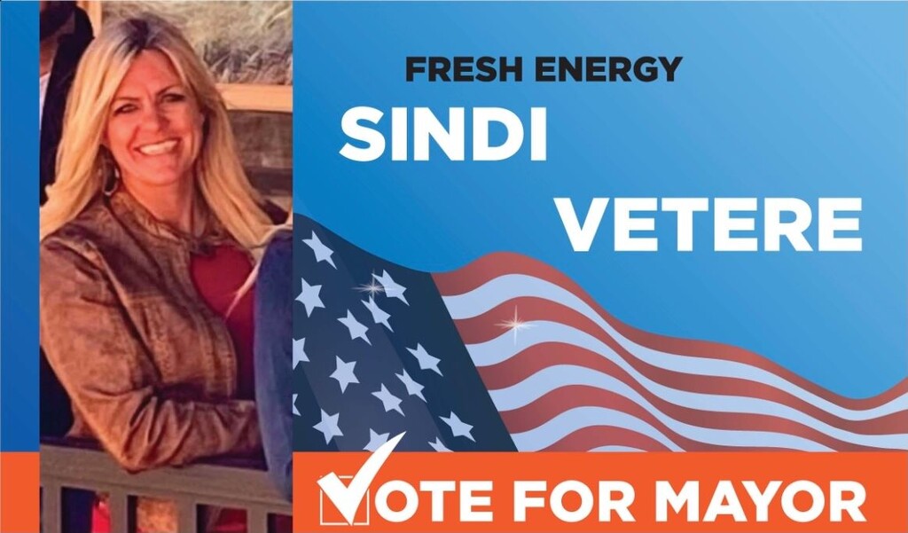 (Facebook) A campaign poster for Sindi Brown Vetere while running for mayor of Kanab in 2021.