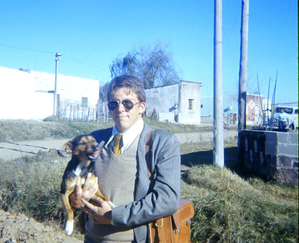 (Photo courtesy of Robert Kirby)
Elder Robert Kirby with his dog, Worthless.