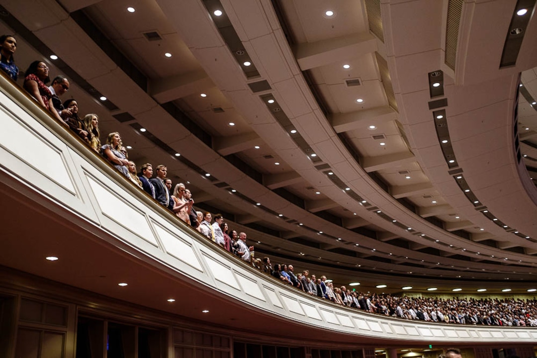 (Trent Nelson  |  The Salt Lake Tribune)  The afternoon session of the189th Annual General Conference of The Church of Jesus Christ of Latter-day Saints in Salt Lake City on Sunday April 7, 2019.