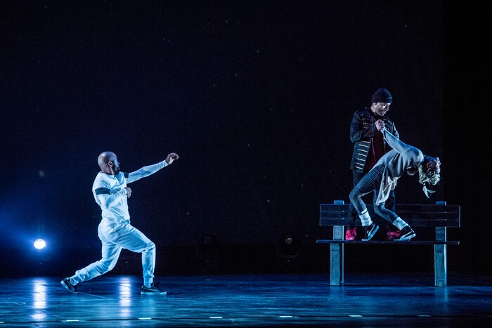 (Photo courtesy of Tim Norris) The Hip Hop Nutcracker, shown being performed at Dolby Theatre in Los Angeles on Nov, 17, 2017, combines Tchaikovsky’s music and Hoffmann’s story with a breakdancing “B-boy Dream Team,” a DJ, an electric violinist, and an opening set from rapper Kurtis Blow. The show takes place at Eccles Theater in Salt Lake City on Nov. 21, 2019.