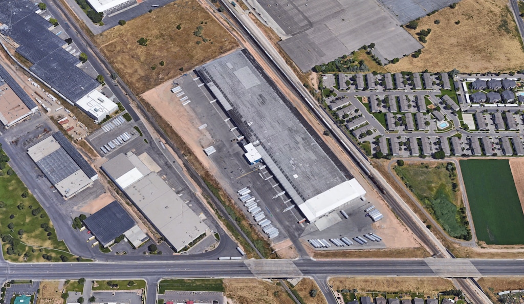 (Google Maps/Maxar) Americold Logistics, a cold storage warehouse located at 755 E. 1700 South in Clearfield, seen in 2023. A 38-year-old man died Monday, May 15, 2023, after he was pinned by a forklift while working at the warehouse, according to Clearfield police.