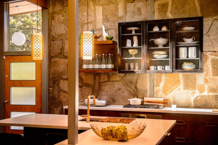 (Trent Nelson  |  The Salt Lake Tribune)  Jason & Courtney Hawks' home is part of the 2019 Salt Lake Modern Homes Tour, taking place in Holladay on Oct. 5. Preservation Utah is featuring 5 mid-century modern homes that were built in 1955 by architect Stephen Macdonald. The home was photographed on Thursday Sept. 26, 2019.