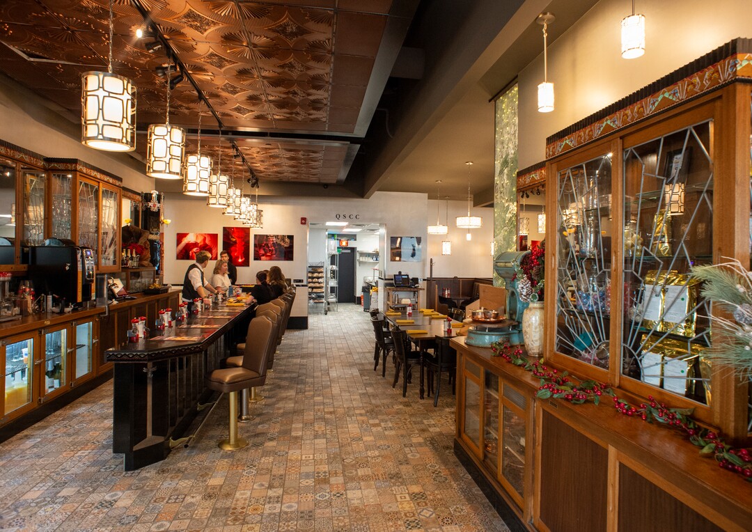 (Rick Egan  |  The Salt Lake Tribune)  Tru Religion Pancake & Steakhouse, which opened recently in Orem, features antique furniture from Salt Lake City's iconic Lambs Grill.  Friday, Dec. 28, 2018.