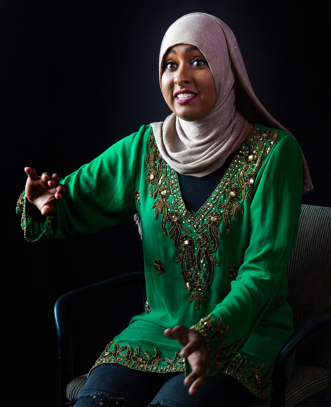 (Rick Egan  |  The Salt Lake Tribune)   Halima Noor, from Somalia.  Friday, Aug. 3, 2018.