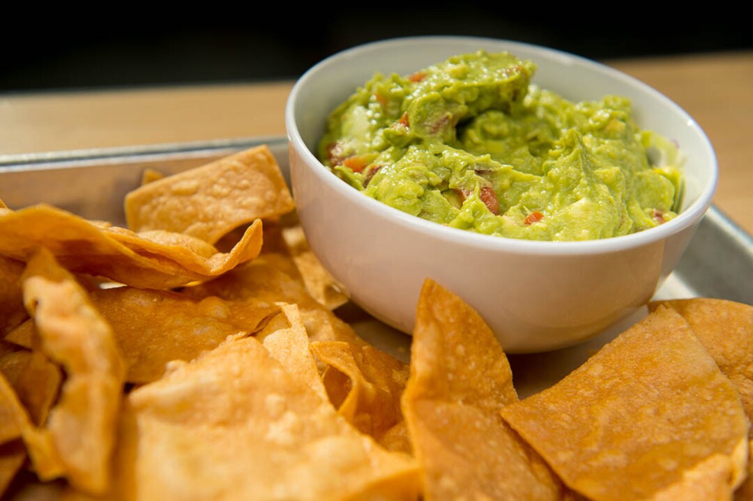 (Trent Nelson | The Salt Lake Tribune)  Chips & Guac at Boltcutter, a new vegan/vegetarian restaurant in Salt Lake City, Friday Feb. 16, 2018.