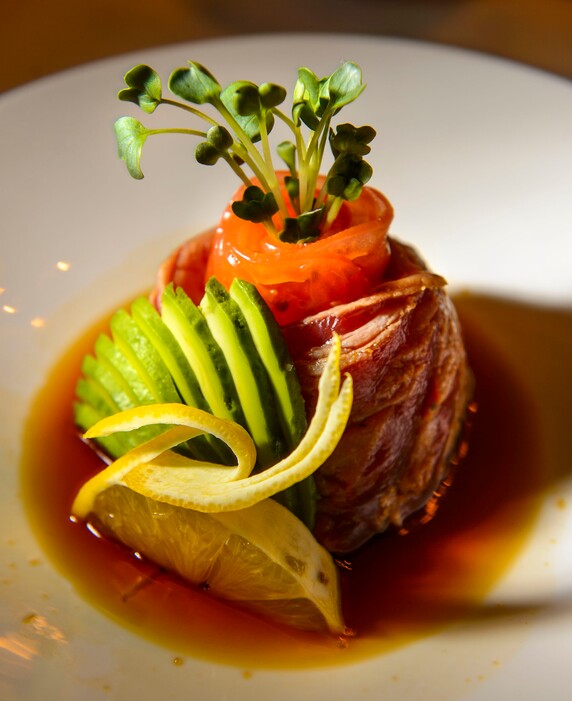 (Steve Griffin  |  The Salt Lake Tribune)  The Tuna Tataki at Soy's Sushi Bar & Grill in Murray.