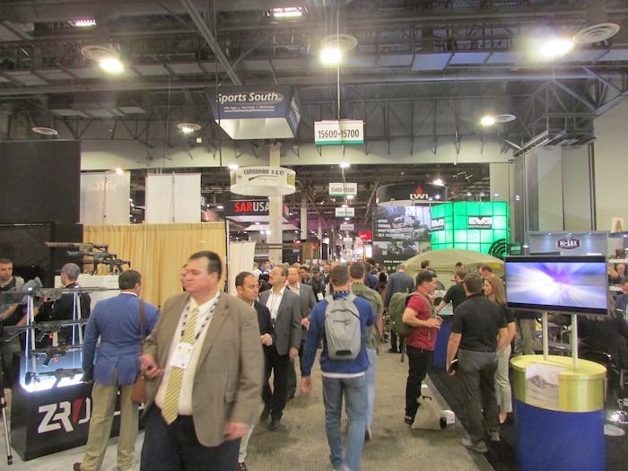 (Tom Wharton | Special to The Tribune) This is one of several levels of the Sands Convention Center, which hosted close to 65,000 people for the 40th annual SHOT Show starting Jan. 23 in Las Vegas.
