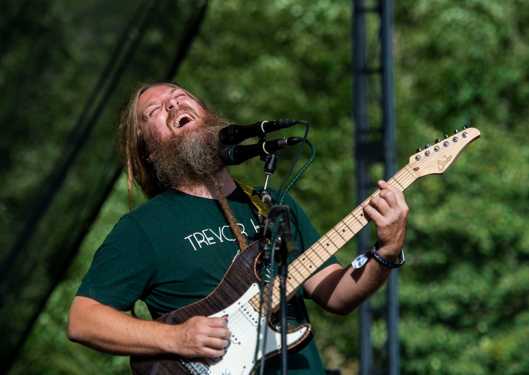(Rick Egan  |  The Salt Lake Tribune)   Mike Lover performs at the Regge Rise Up Music Festival at the Rivers Edge near Heber City, Friday, Aug. 23, 2019.