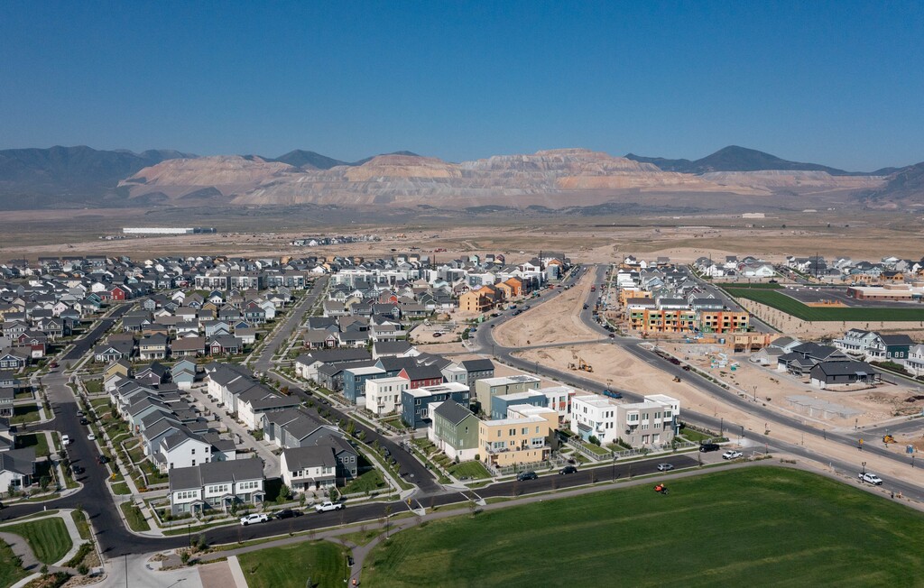 (Francisco Kjolseth  |  The Salt Lake Tribune) South Jordan prepares for Daybreak development at Highland Park with 6,000 additional housing units between the Kennecott mine and the Mountain View Corridor as seen on Wednesday, Aug. 11, 2021. Have you sold your home to a cash investor? Or have you been outbid by a cash buyer when trying to purchase a home? The Tribune wants to hear from you.