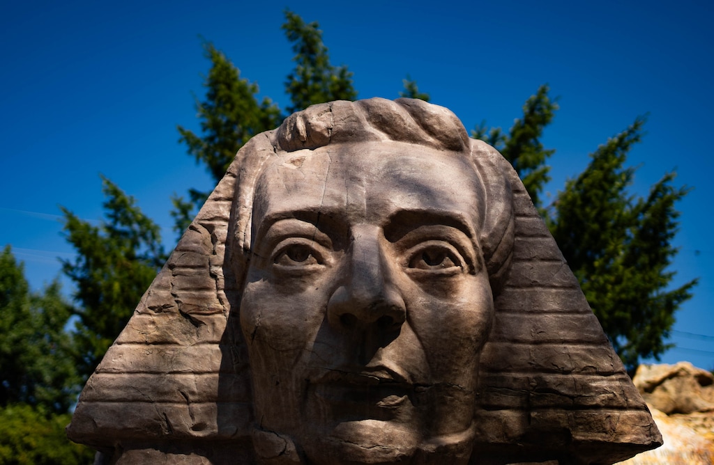 (Francisco Kjolseth | The Salt Lake Tribune) Gilgal Sculpture Garden in Salt Lake City. Created by Thomas Battersby Child Jr. in the mid-20th century, this unique pocket garden celebrated its 25th anniversary in September and is now proposed for a local landmark designation.