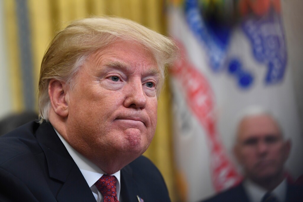 (AP Photo/Susan Walsh)President Donald Trump holds a meeting with Chinese Vice Premier Liu He in the Oval Office of the White House in Washington, Thursday, Jan. 31, 2019. Vice President Mike Pence is at right.