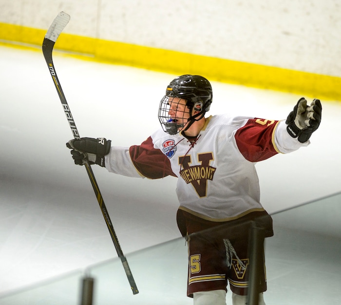 (Steve Griffin  |  The Salt Lake Tribune) Division 1 ice hockey state title game at the Salt Lake City Sports Complex in Salt Lake City Tuesday Feb. 20, 2018.