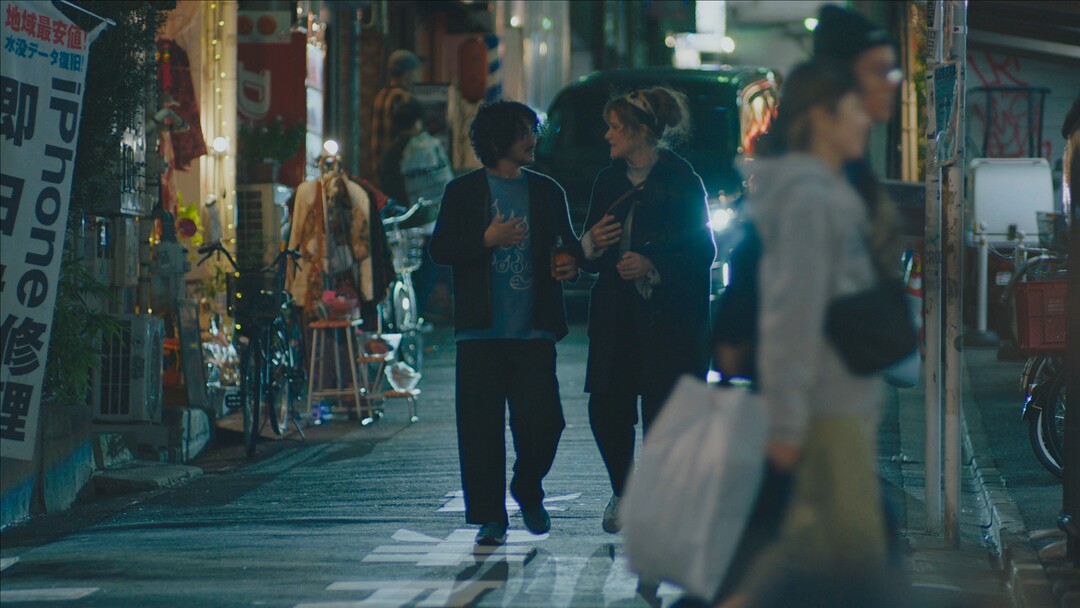(Eric Lin  |  Sundance Institute) Takashi Ueno, left, and Carla Juri play old friends who reconnect in Japan, in "blood," directed by Bradley Rust Gray, an official selection of the U.S. Dramatic competition at the 2022 Sundance Film Festival.