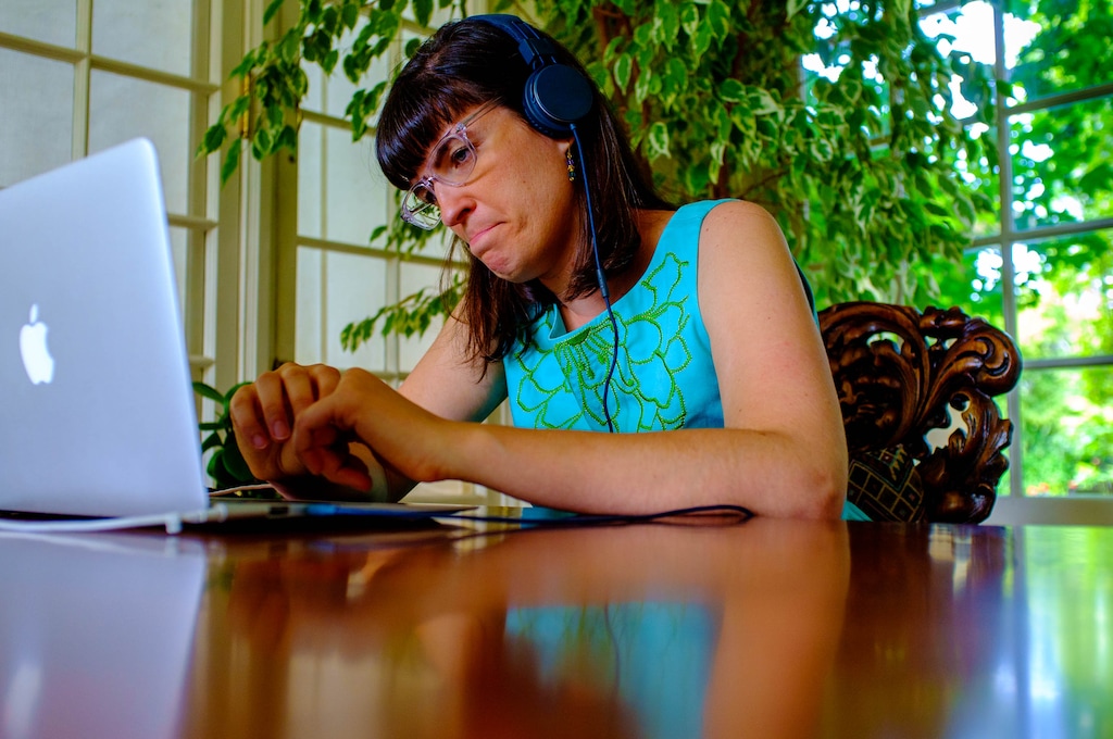 (Trent Nelson  |  The Salt Lake Tribune)
Ordain Women founder Kate Kelly speaks about her excommunication from the LDS Church during one of several media interviews in Salt Lake City, Tuesday, June 24, 2014.