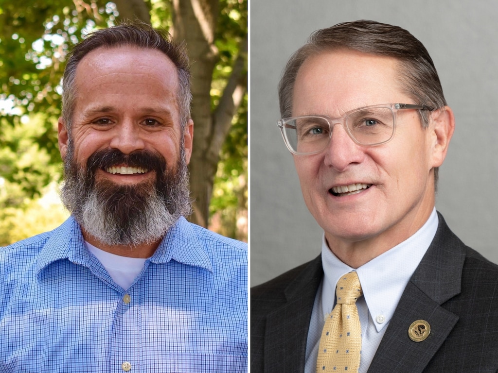 (Campaign photo; Utah House of Representatives) Drew Howells, left, and Ken Ivory, candidates for the 2026 House District 39 election.