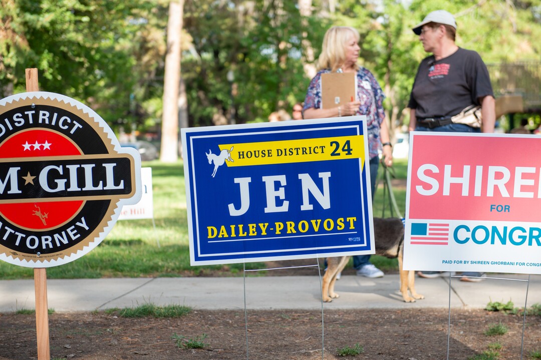 (Rachel Molenda  |  The Salt Lake Tribune) Jennifer Dailey-Provost is running as a Democrat for the House District 24 seat in the Utah Legislature. Dailey-Provost attended a candidate meet-and-greet put on by Crossroads Urban Center at Liberty Park in Salt Lake City on Wednesday, July 12, 2018.