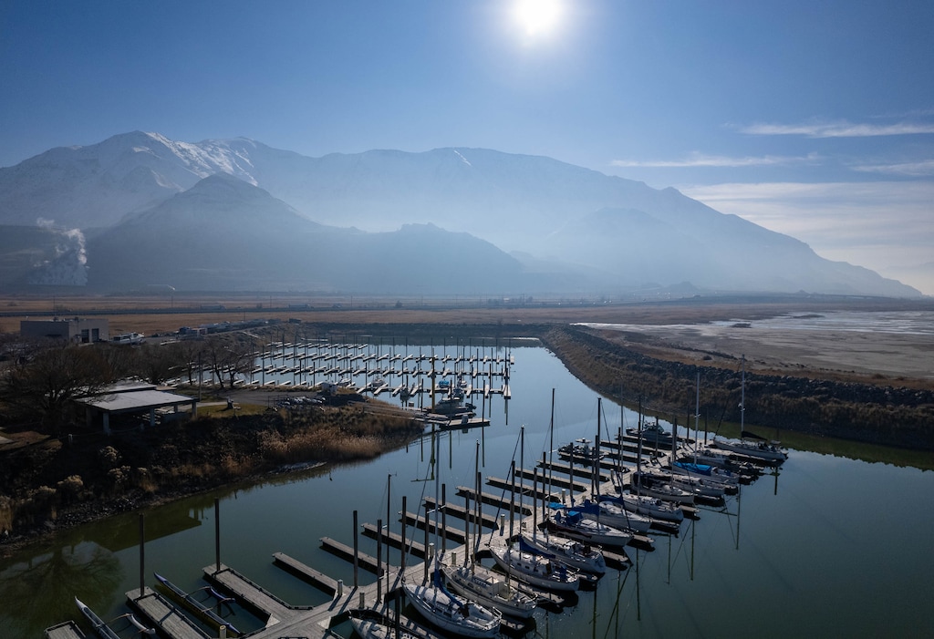 (Francisco Kjolseth  |  The Salt Lake Tribune) The Great Salt Lake Marina, on Friday, December 29, 2023.