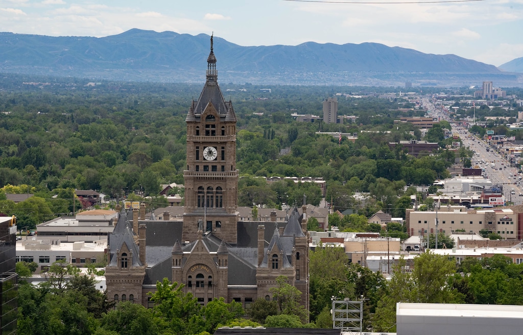 (Francisco Kjolseth  |  The Salt Lake Tribune) Salt Lake City Hall in 2021. Mayor Erin Mendenhall is pushing for a property tax increase to help expand the city's workforce.