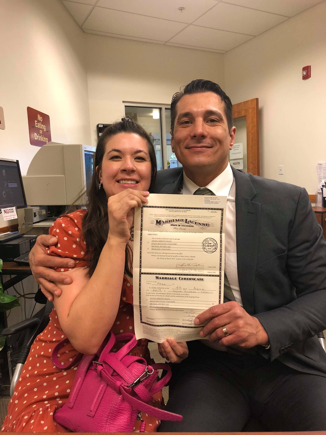 (Photo courtesy of Angela Peang) Michael Lee and Angela Peang recently got married in Colorado. And they are also first cousins. They live in Eagle Mountain and are upset they couldn't get married in Utah.